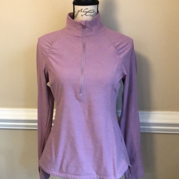 Apana Tops - APANA ZIP NECK LONG SLEEVE TOP EUC